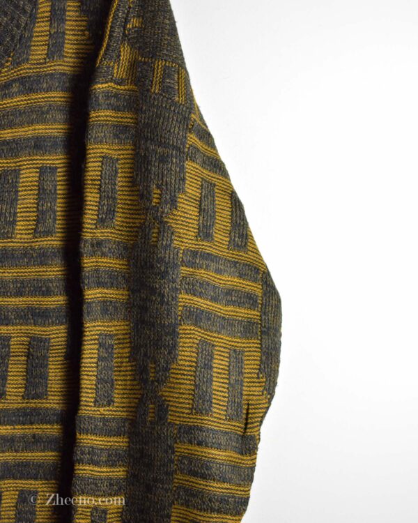 بافت وینتیج یقه هفت طرح دار