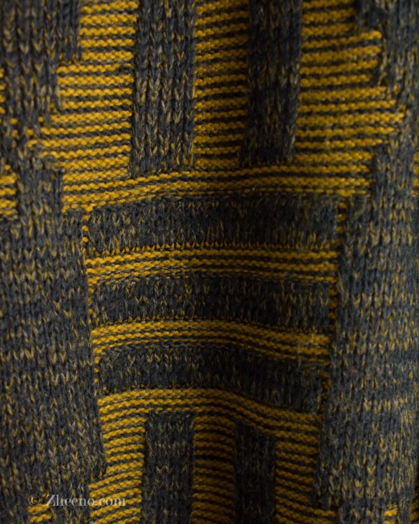 بافت وینتیج یقه هفت طرح دار