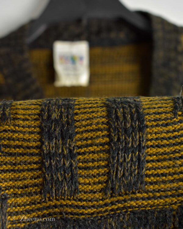 بافت وینتیج یقه هفت طرح دار