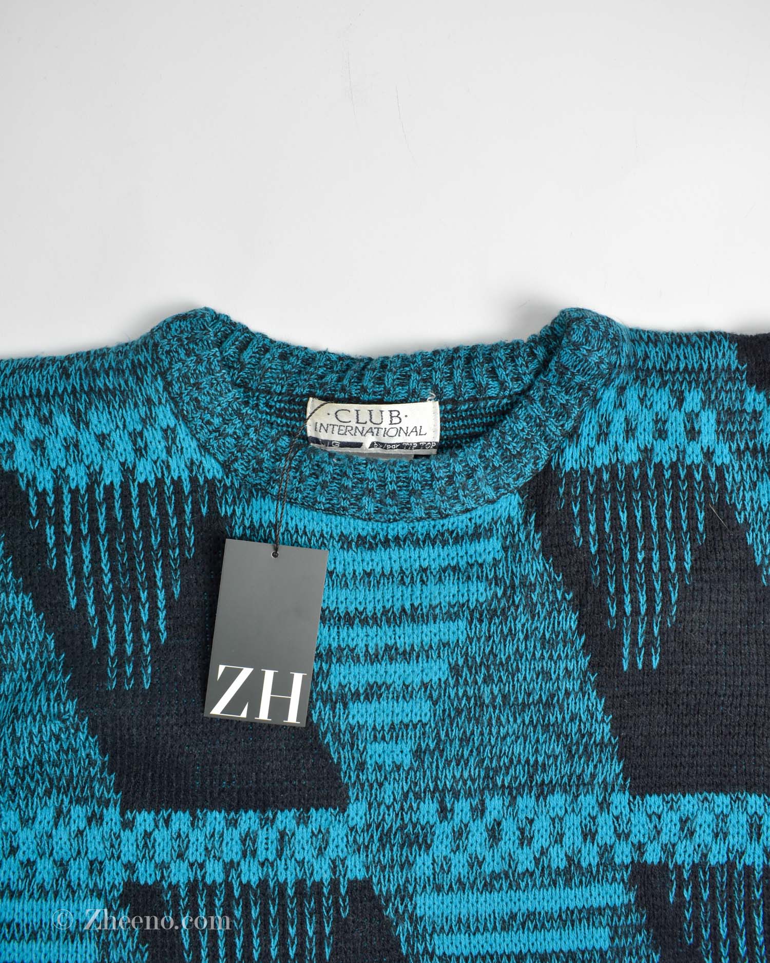 17686411114871801 بافت وینتیج مشکی آبی Club International