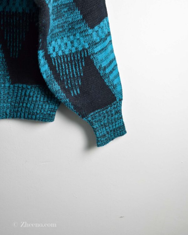 بافت وینتیج مشکی آبی Club International