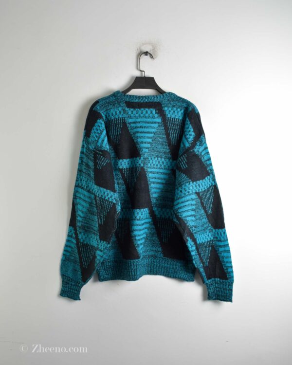 بافت وینتیج مشکی آبی Club International