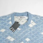 بافت وینتیج سفید آبی Jantzen