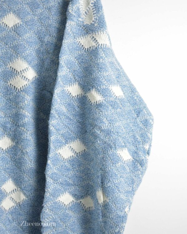 بافت وینتیج سفید آبی Jantzen