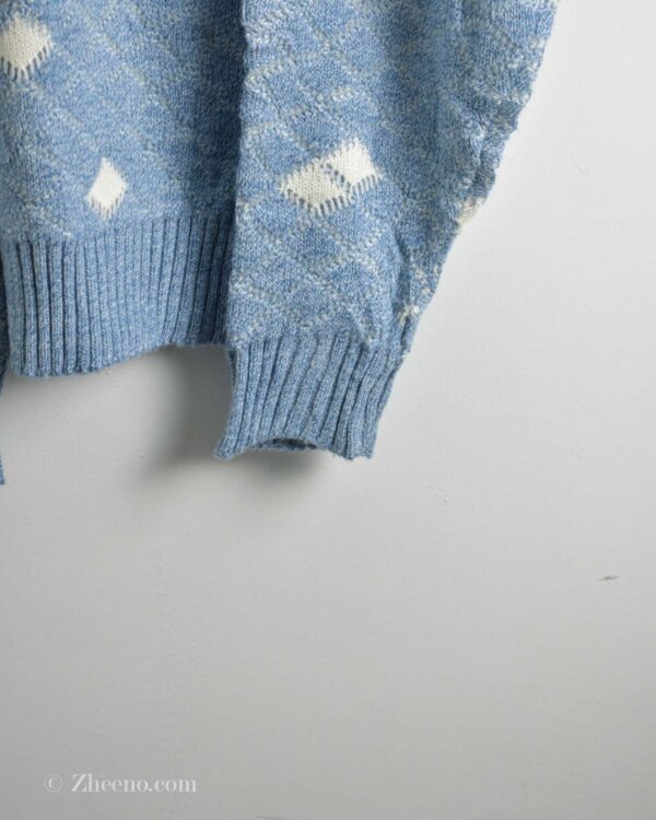 بافت وینتیج سفید آبی Jantzen