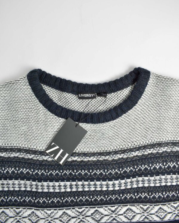 بافت وینتیج سرمه ای تیره Livergy