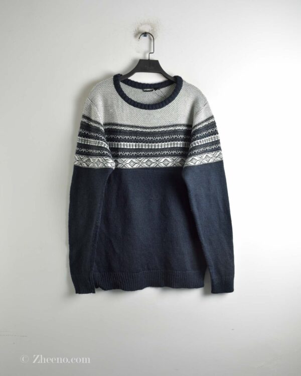 بافت وینتیج سرمه ای تیره Livergy