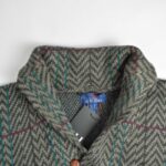 بافت وینتیج یقه دار تک دکمه Ye Vorios