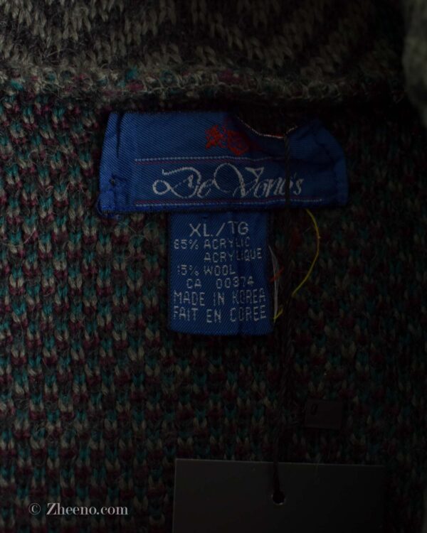 بافت وینتیج یقه دار تک دکمه Ye Vorios