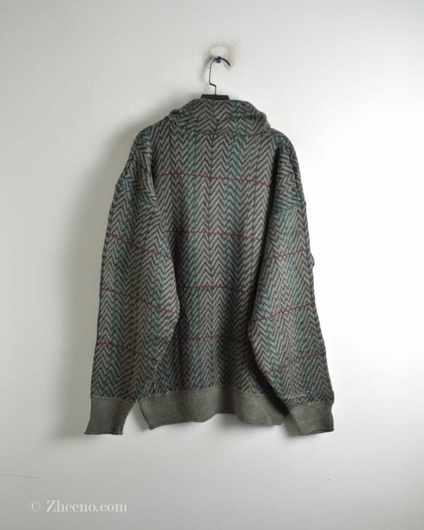 بافت وینتیج یقه دار تک دکمه Ye Vorios