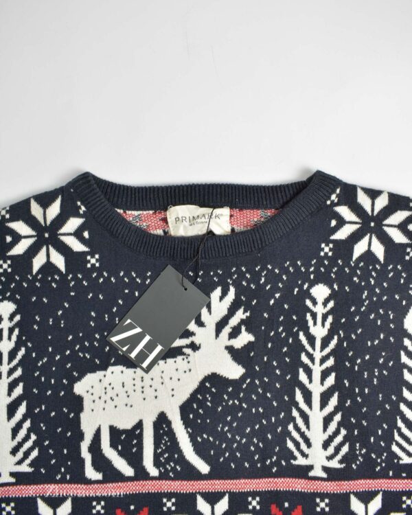 بافت کریسمسی سرمه ای تیره Primark