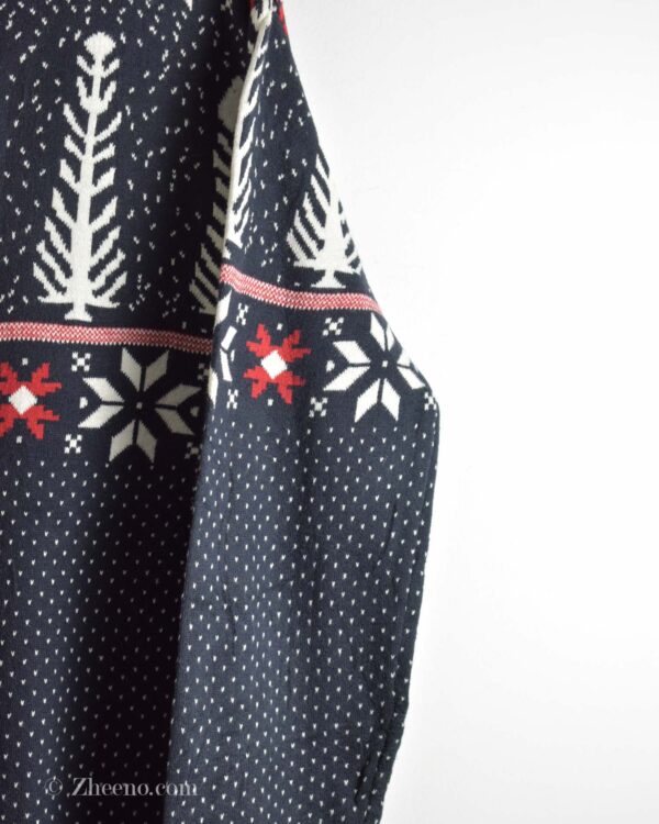 بافت کریسمسی سرمه ای تیره Primark