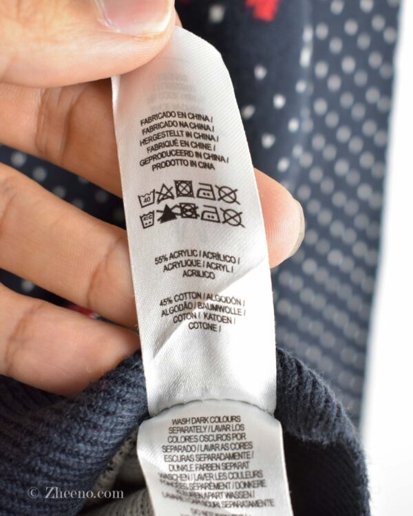 بافت کریسمسی سرمه ای تیره Primark