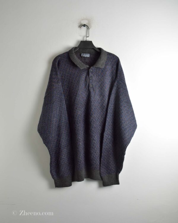 بافت وینتیج یقه دار سه دکمه Jantzen