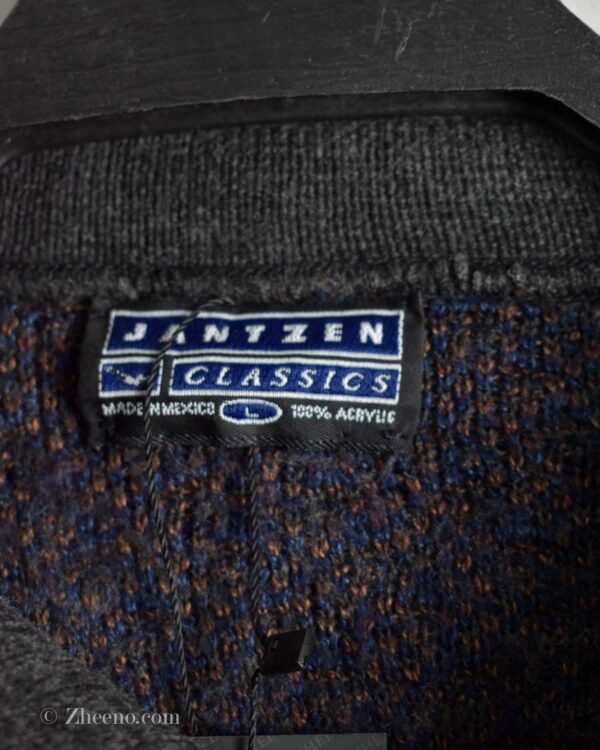 بافت وینتیج یقه دار سه دکمه Jantzen