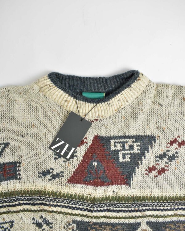 بافت وینتیج طرح دار خاکی Canda