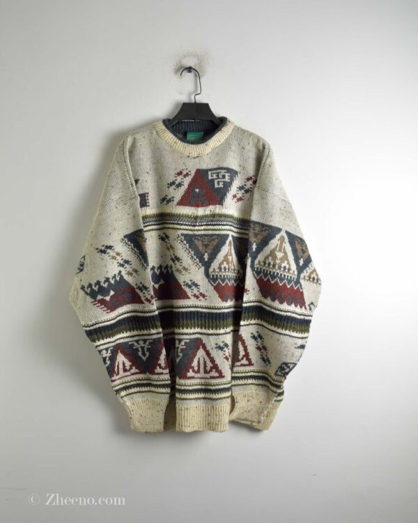 بافت وینتیج طرح دار خاکی Canda