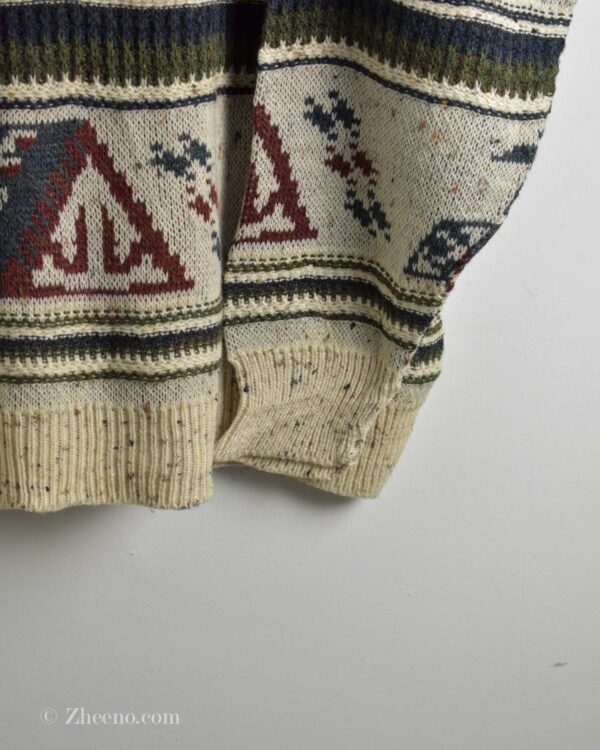 بافت وینتیج طرح دار خاکی Canda