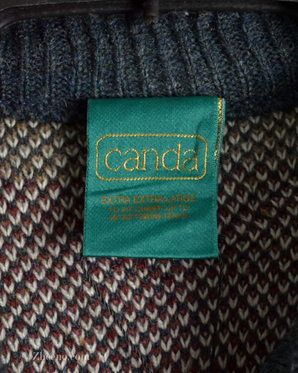 بافت وینتیج طرح دار خاکی Canda