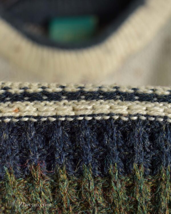 بافت وینتیج طرح دار خاکی Canda