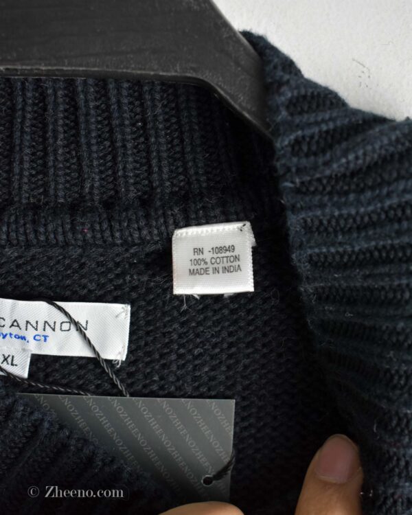 بافت وینتیج مشکی طرح دار Alex Cannon