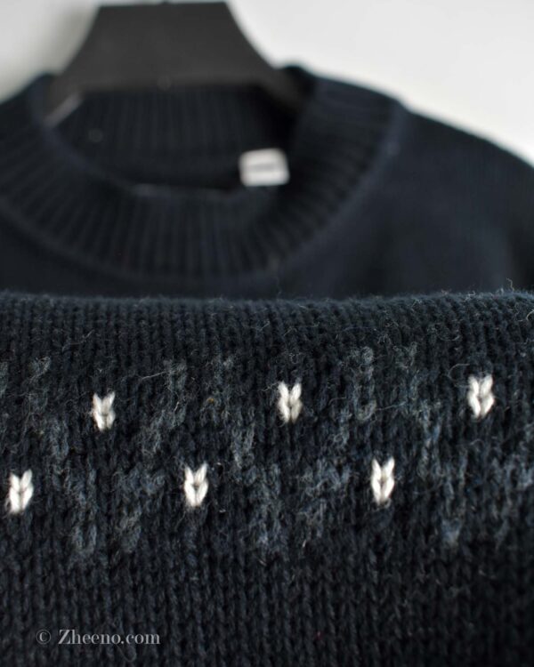 بافت وینتیج مشکی طرح دار Alex Cannon