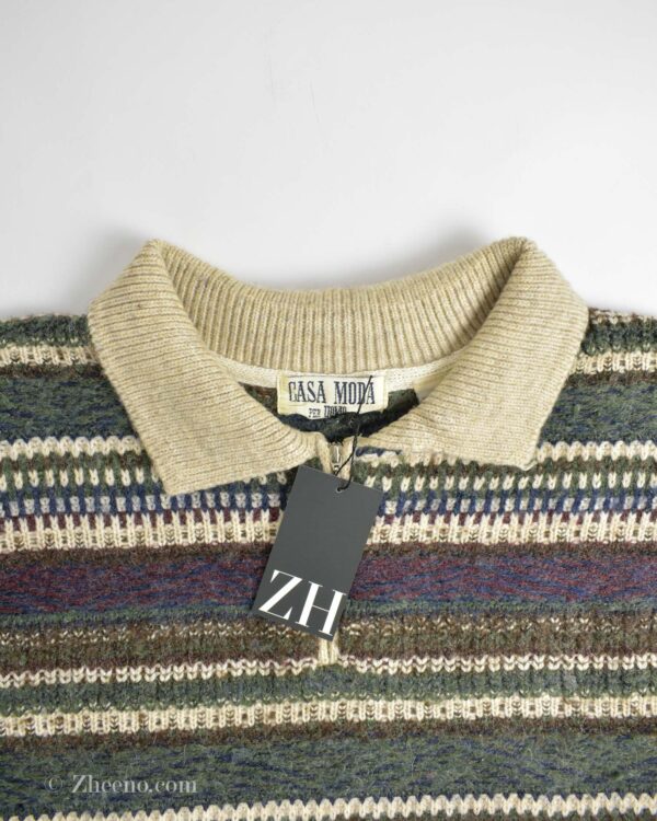 بافت وینتیج یقه دار Casa Moda