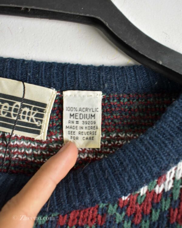 بافت وینتیج طرح دار White Oak