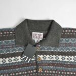 بافت وینتیج سه دکمه یقه دار Tip Top Tailors