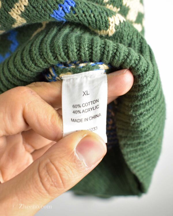 بافت وینتیج سبز کرم Pacsun