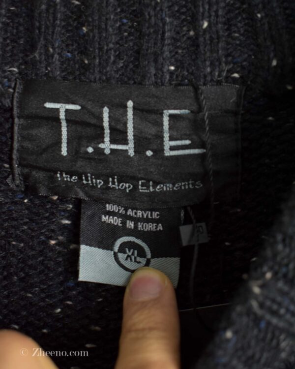 بافت وینتیج مشکی T.H.E