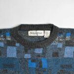 بافت وینتیج آبی Michael Gerald