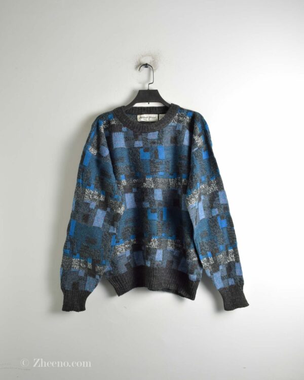 بافت وینتیج آبی Michael Gerald