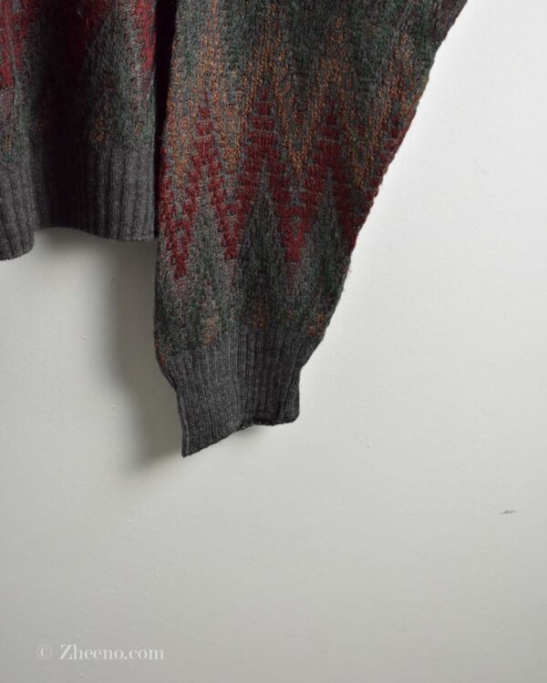 بافت وینتیج چند رنگ یقه هفت