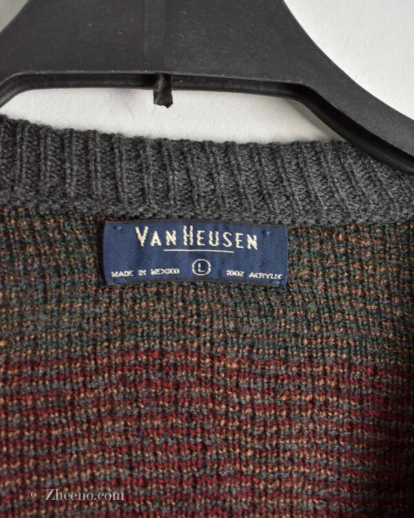 بافت وینتیج چند رنگ یقه هفت