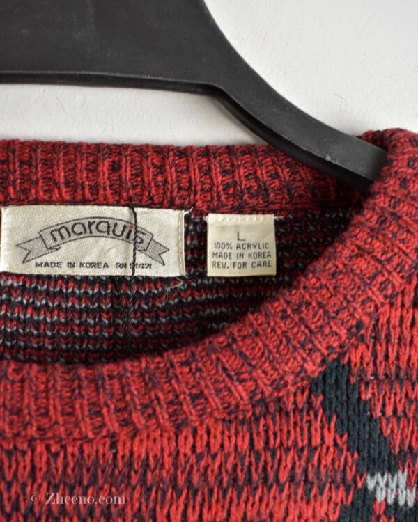 بافت وینتیج قرمز Marcuis