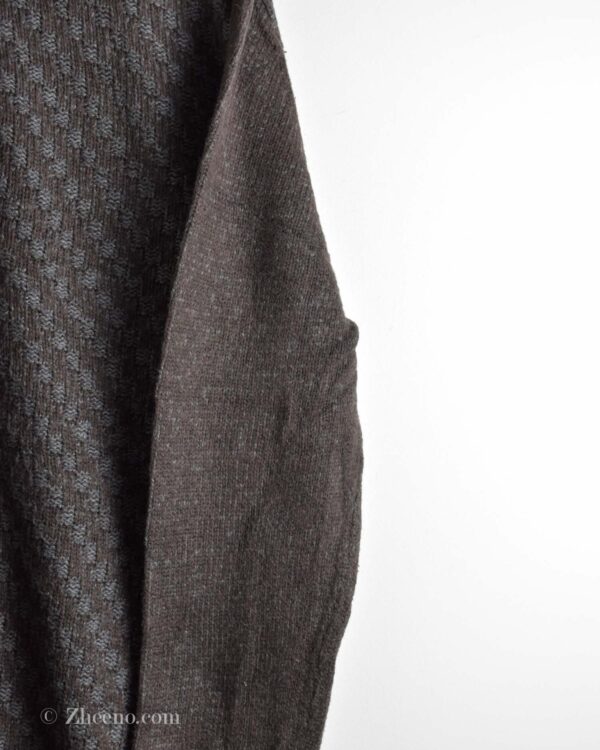 بافت وینتیج قهوه ای یقه دار Esprit