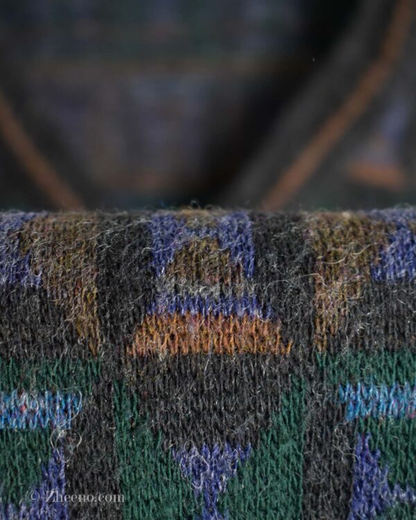 بافت وینتیج یقه هفت طرح دار