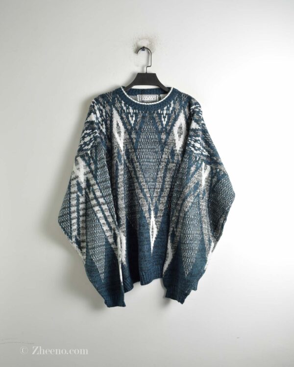 بافت وینتیج آبی Michael Gerald