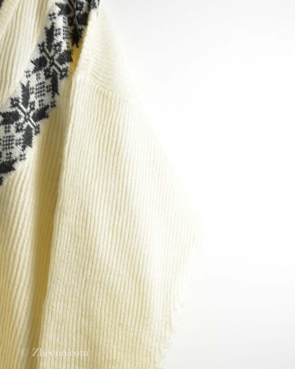 بافت وینتیج شیری یقه هفت