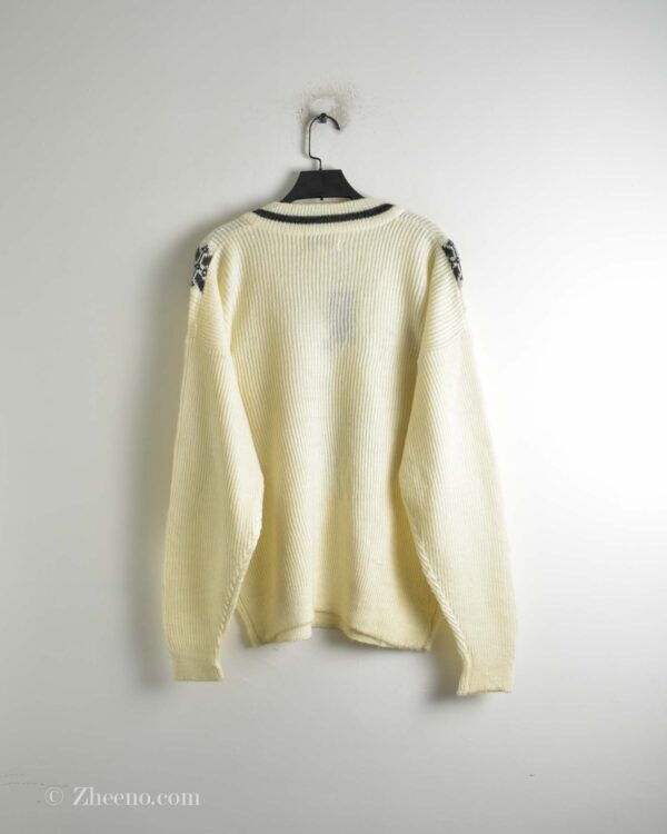 بافت وینتیج شیری یقه هفت