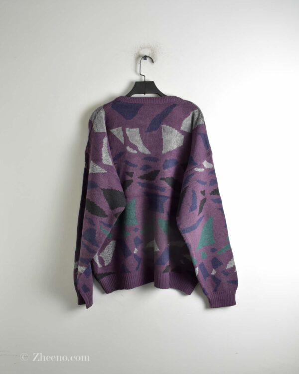 بافت وینتیج بنفش طرح دار