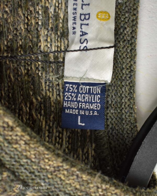 بافت وینتیج یقه هفت Bill Blass