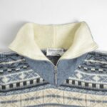 نیم زیپ بافت وینتیج Quadrilatere