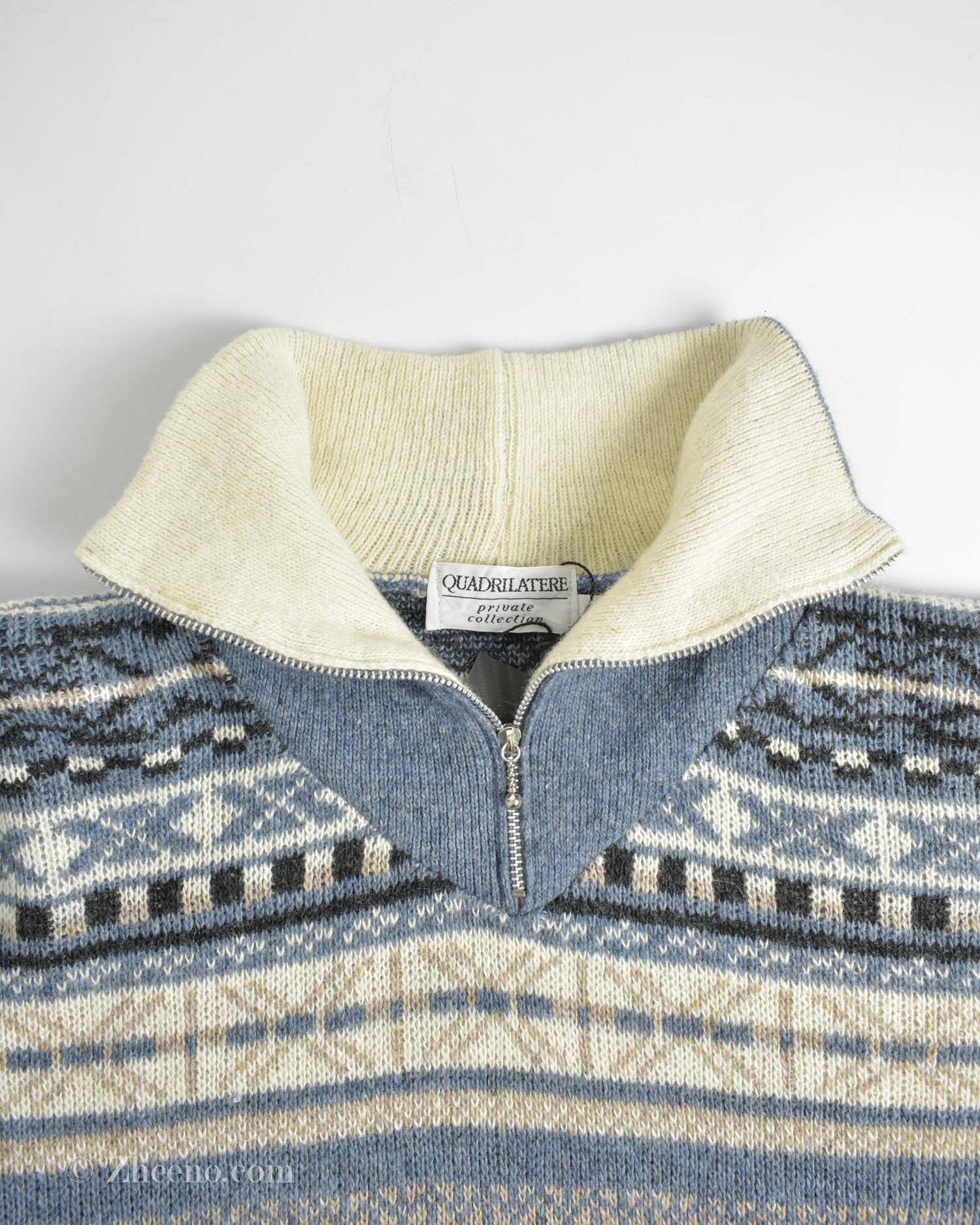 17690101665869031 نیم زیپ بافت وینتیج Quadrilatere