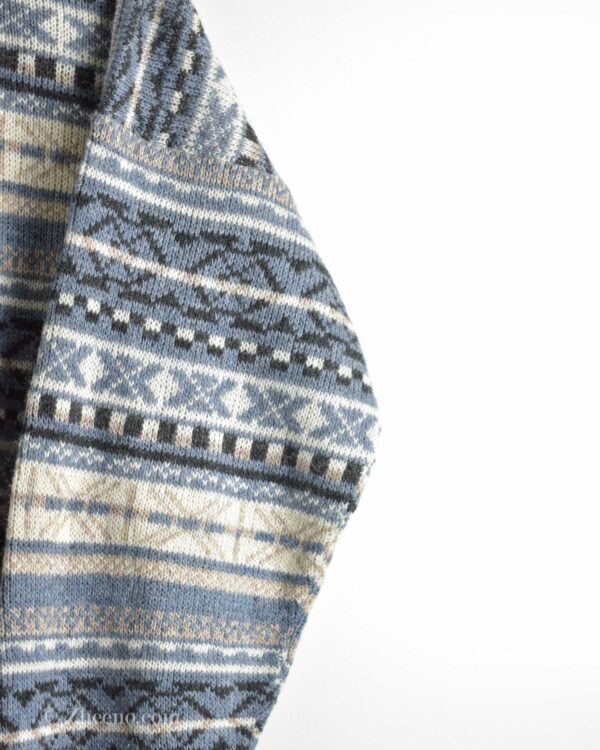 نیم زیپ بافت وینتیج Quadrilatere