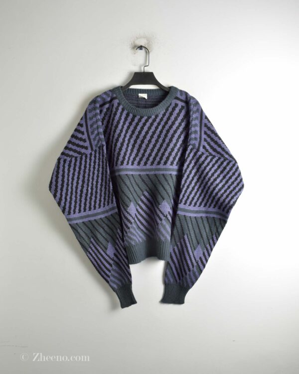 بافت وینتیج بنفش طرح دار