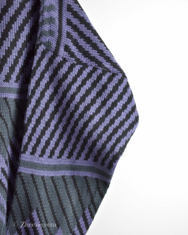 بافت وینتیج بنفش طرح دار