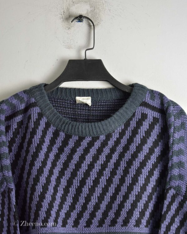 بافت وینتیج بنفش طرح دار