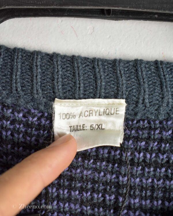 بافت وینتیج بنفش طرح دار